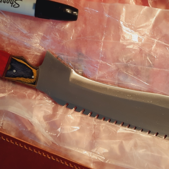 Huge gorgeous rare custom hand-forged knife w sheath, great gift, high-quality! - Picture 4 of 16